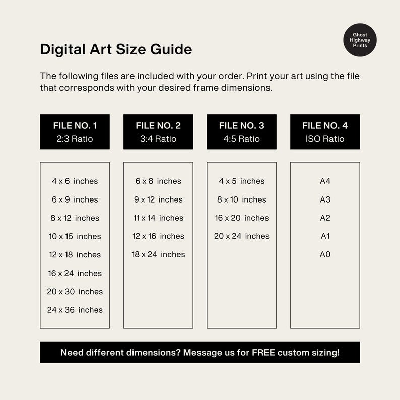 Reusable files make it easy to refresh your space or reuse the print in different rooms and displays.