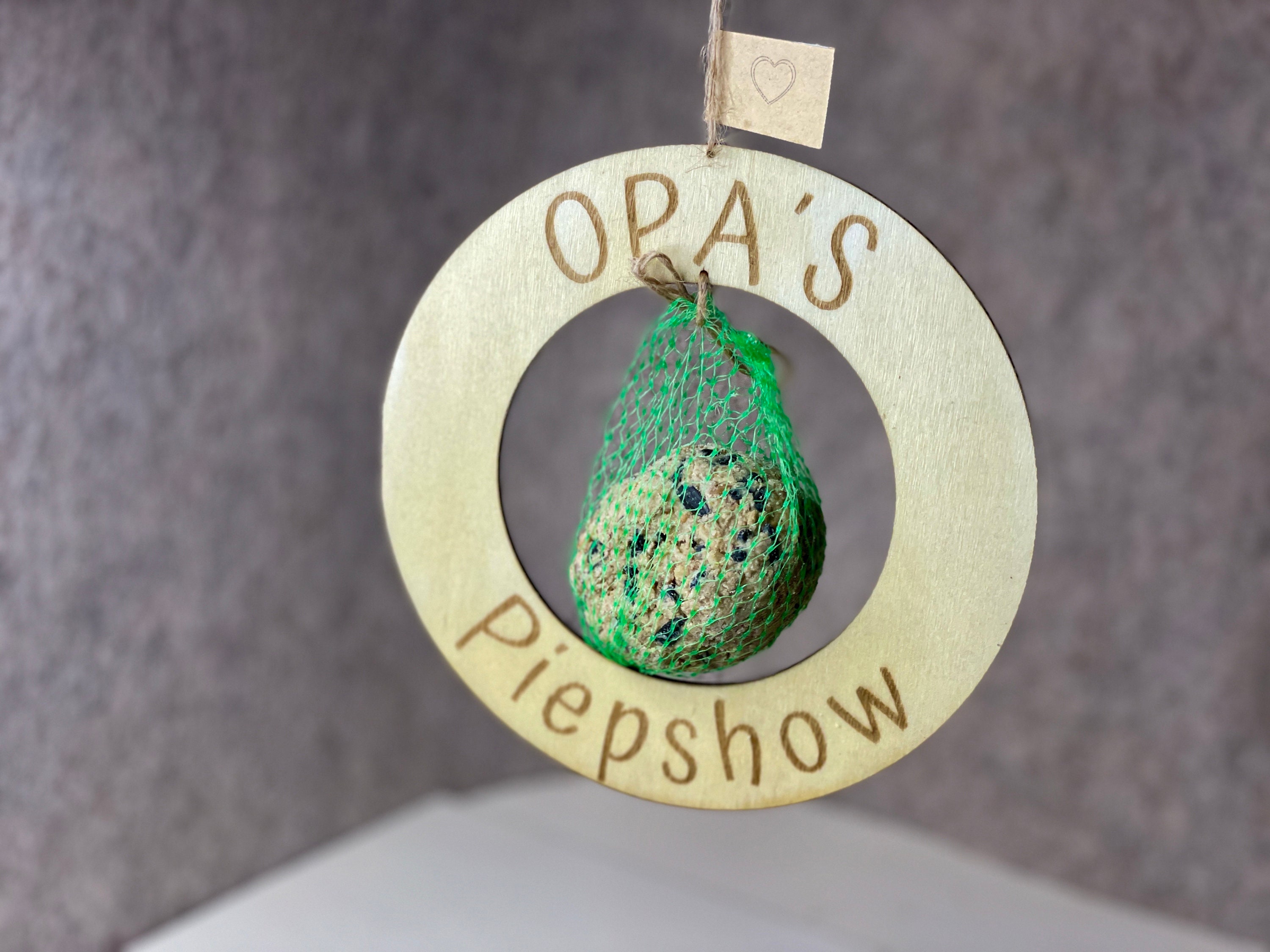 Opas Piepshow lustige Geschenkidee für Opa Papa Enkel Vogelhaus