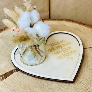 LASER SVG FILE Heart Stand for Mother&#39;s Day – &quot;Happiness is having a mom like you&quot;