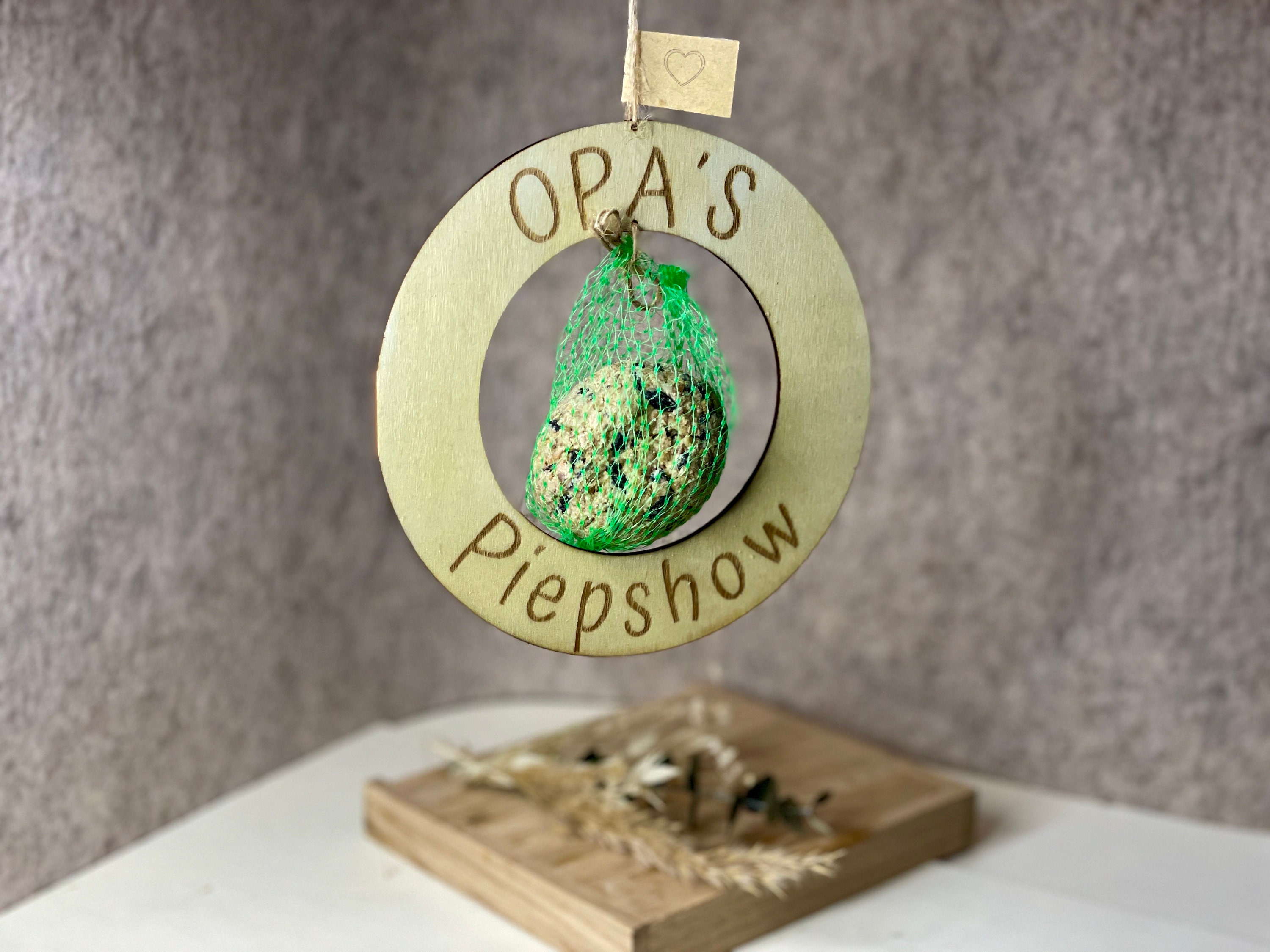 Opas Piepshow lustige Geschenkidee für Opa Papa Enkel Vogelhaus