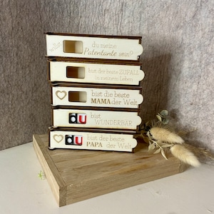 ARQUIVO LASER SVG Duplo caixa de presente para o amor você é maravilhoso/ melhor vovó papai mamãe