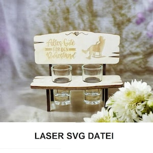 SVG LASER FILE for laser engraving – Schnapsbank all the best for retirement