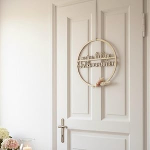 Wooden wreath “My Holy First Communion” for decoration