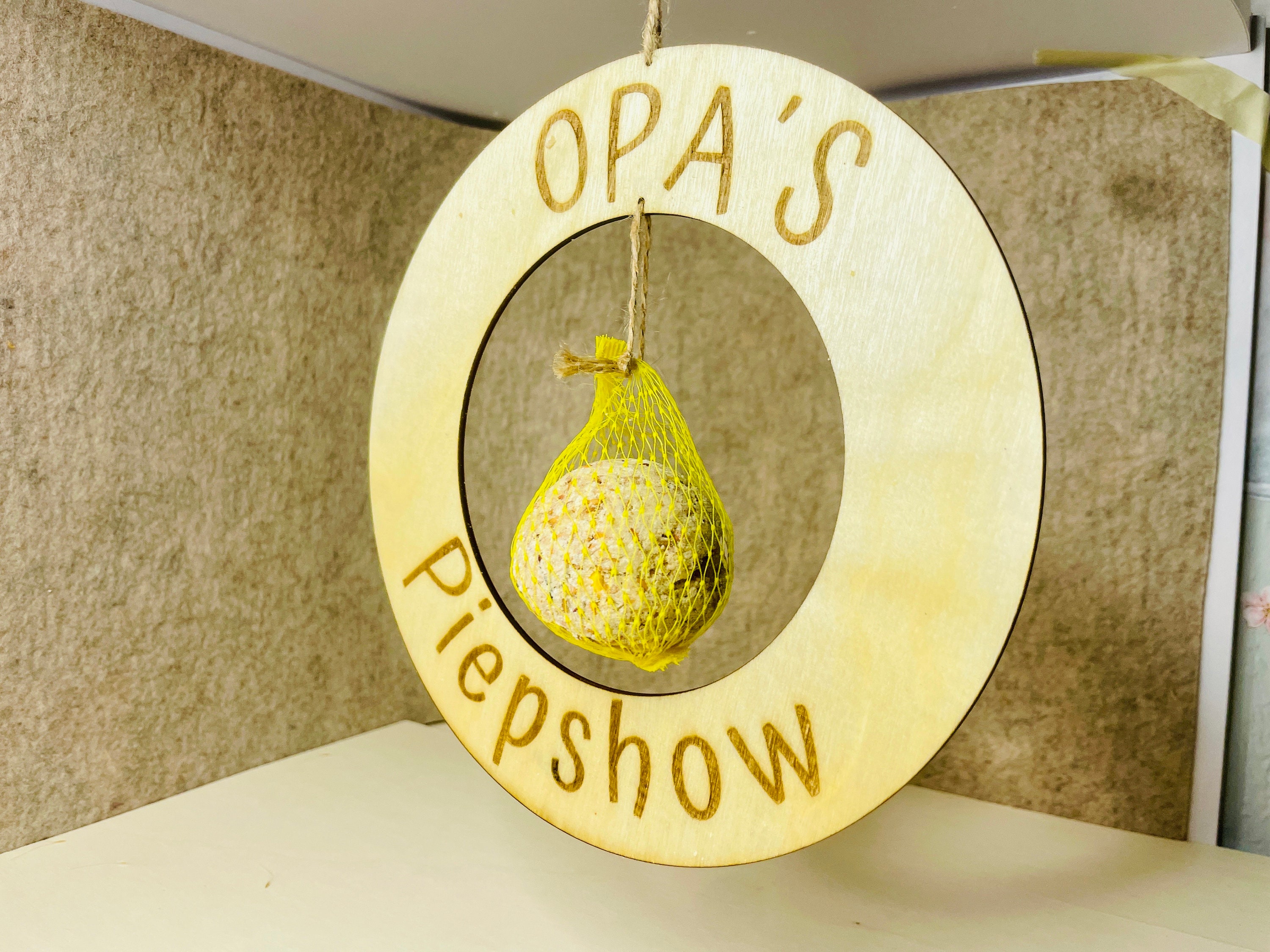 Opas Piepshow lustige Geschenkidee für Opa Papa Enkel Vogelhaus