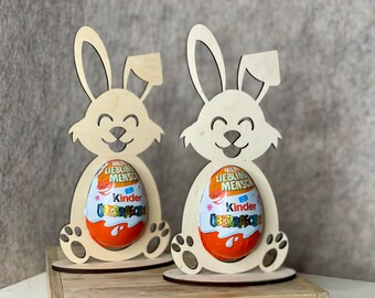 SVG LASER DATEI Osterhase Hase für Ü-Ei Ostergeschenk Überraschungs