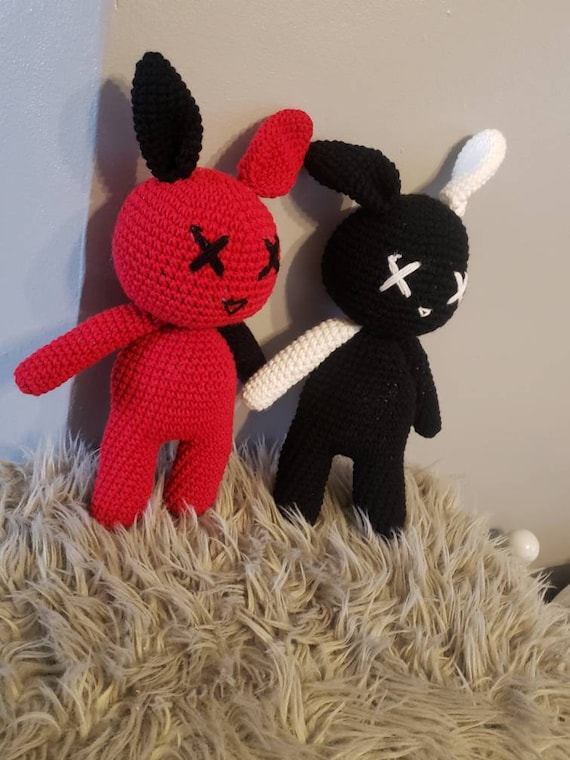Dead Bunny, Spooky Bunny, Halloween Bunny, X Eye Bunny, Soft