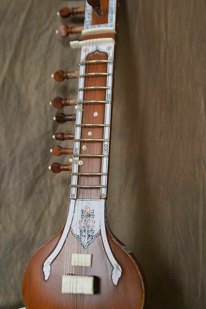 Indian Musical instrument Handmade Sitar Miniature For Etsy