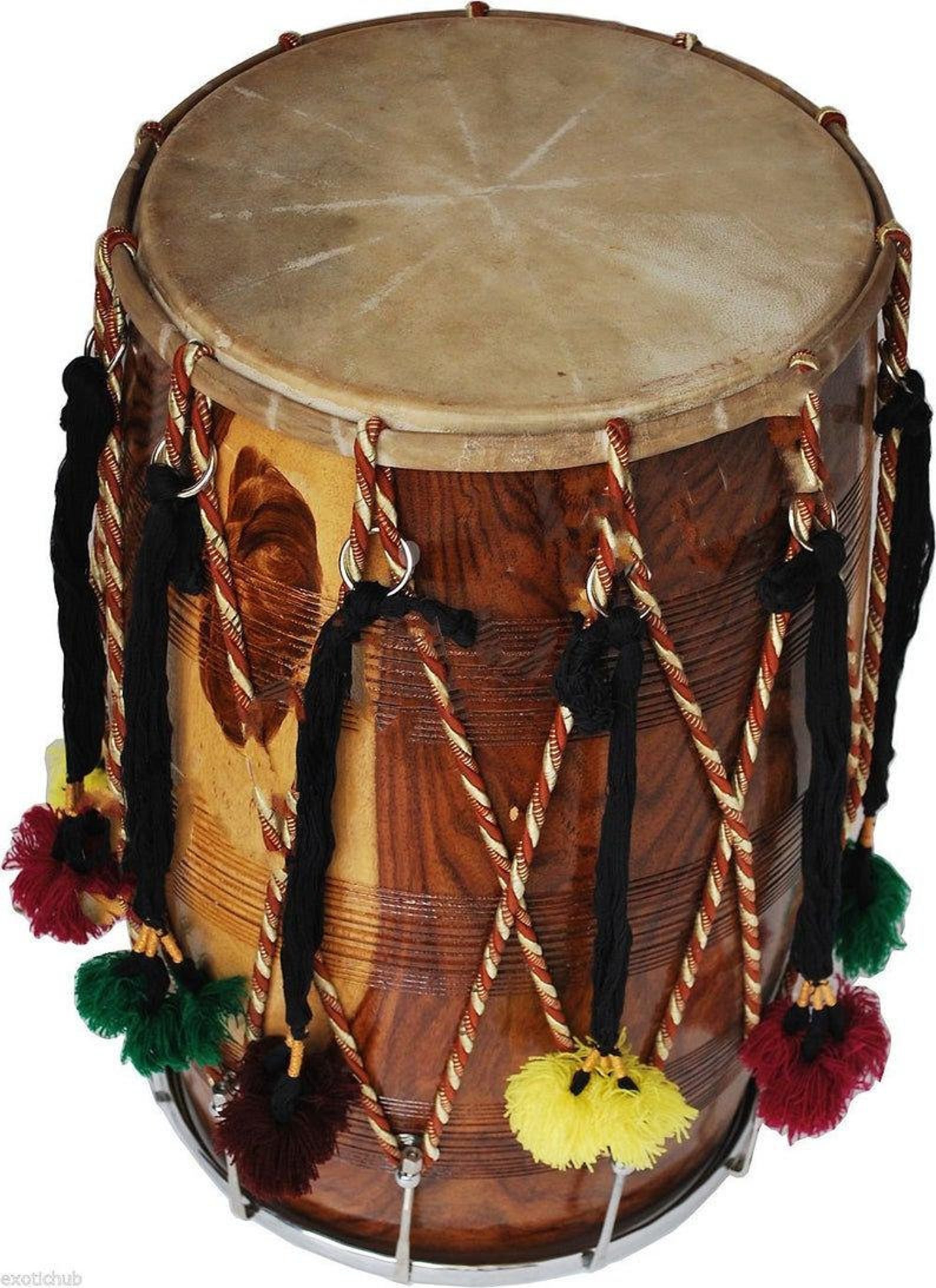 DHOL DRUMSPUNJABI BhangraSheesham WoodPlaying SticksHand Etsy