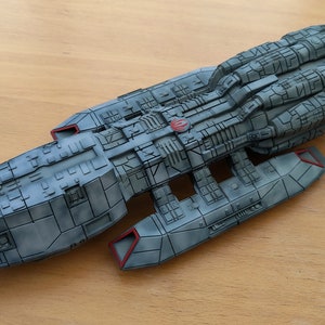 Gedruckter 3D-Battlestar Pegasus 3D Modell