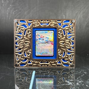 Présentoir en bois haut de gamme pour cartes à collectionner (MTG, Pokémon, chair et sang) avec verre acrylique | Présentoir Magic The Gathering | Cadre JCC