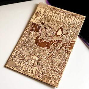Wooden Engraved Comics Cover | Custom Comics Cover Gift | Best Souvenir for Collectors and Fans | Handmade Wooden Art