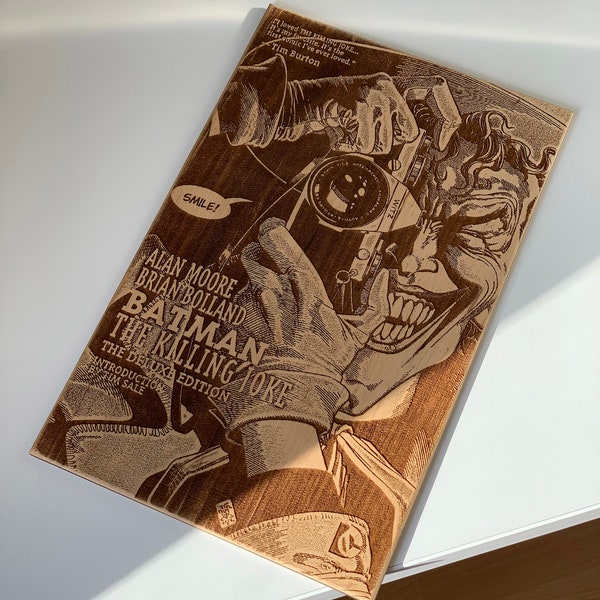 Couverture de bande dessinée gravée en bois | Couverture de bande dessinée personnalisée Cadeau | Meilleur souvenir pour les collectionneurs et les fans | Art en bois fait à la main