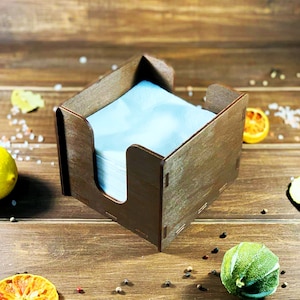 Solo Serviettenhalter aus Holz | Rustikales Küchendekor | Restaurant Loft Organizer | Servietten caddy | Landfrauen Serviettenhalter