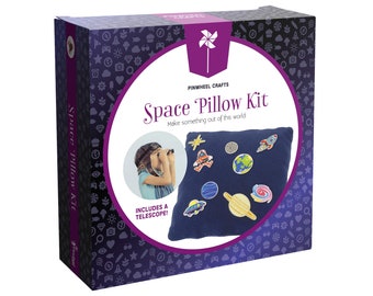 DIY Space Pillow Craft Kit: Kids Sewing Project with Telescope