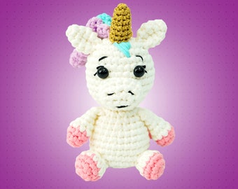 Shimmer Unicorn Crochet Kit: Beginner Amigurumi DIY Project