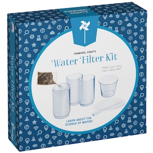 Water Filter Science Kit for Kids, DIY STEM Water Filtration Craft Kit for Ages 6-12, Educational Science Experiment for Kids