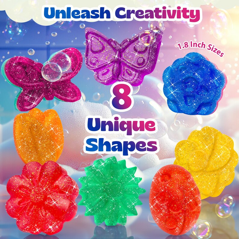 DIY Soap Making Kit for Kids: Mermaid Theme, Makes 16 Soaps image 8