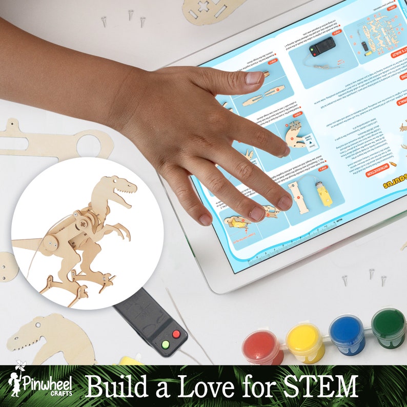 Robotic Dinosaur STEM Kit: DIY T-rex, Triceratops, Brachiosaurus - Etsy