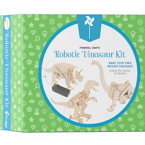 Robotic Dinosaur Stem Kit - diy arts and crafts science projects for kit - Great Christmas gift and stocking stuffer for the holiday