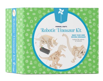 Robotic Dinosaur Stem Kit - diy arts and crafts science projects for kit - Great Christmas gift and stocking stuffer for the holiday