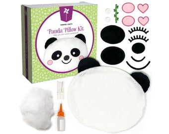 Panda Pillow Craft Kit: DIY Stuffed Animal Project for Kids