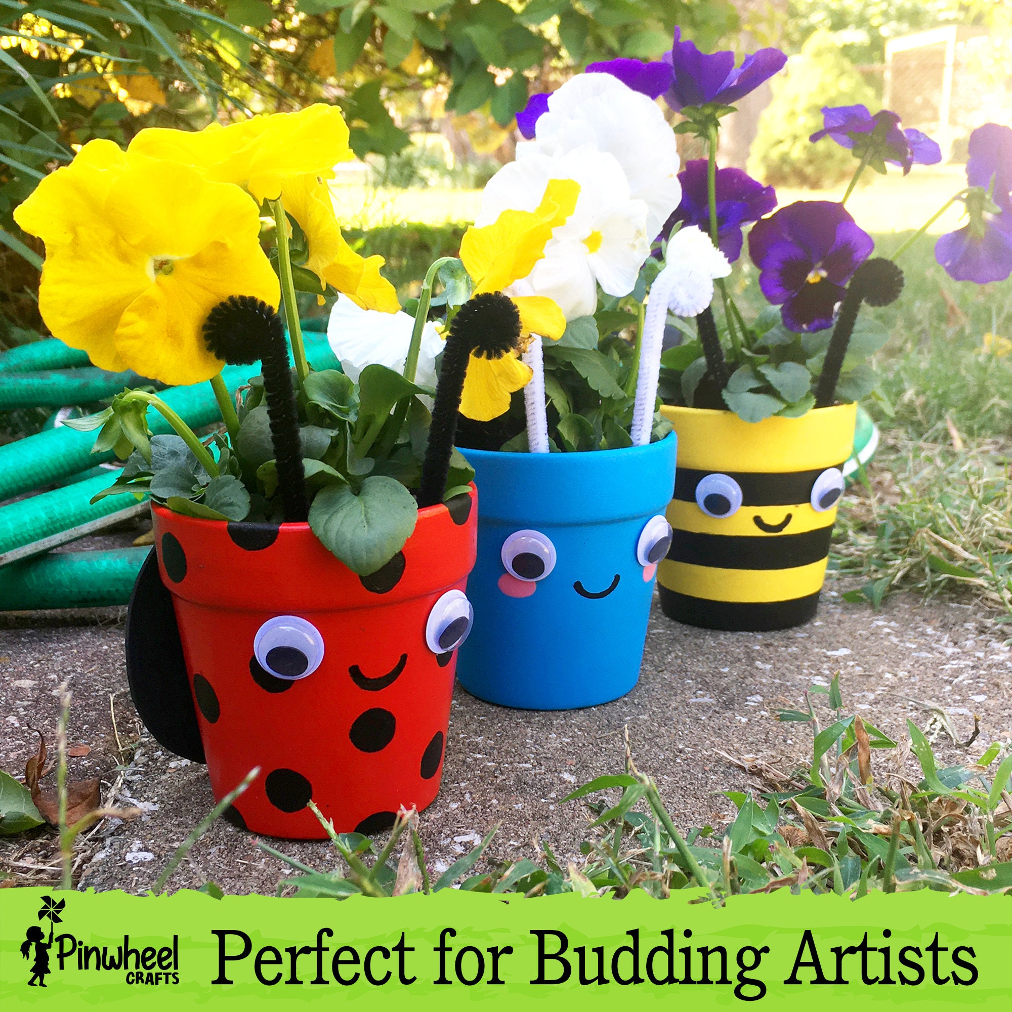 Paint Your Own Flower Pot Kit DIY Ceramic Garden Set for Etsy