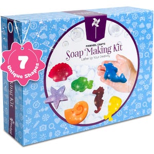 DIY Soap Making Kit for Kids: Mermaid Theme, Makes 16 Soaps