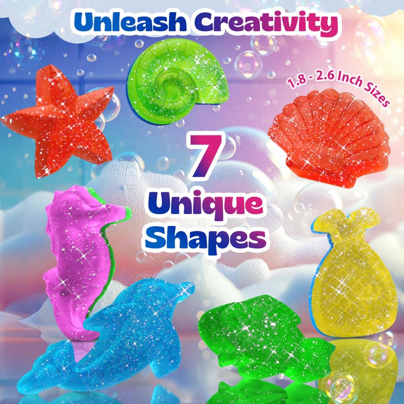 DIY Soap Making Kit for Kids: Mermaid Theme, Makes 16 Soaps image 2