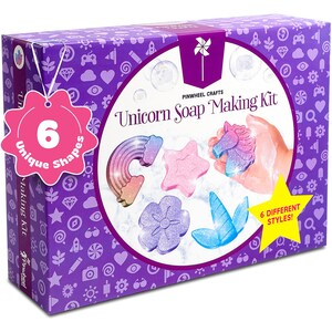 DIY Soap Making Kit for Kids: Mermaid Theme, Makes 16 Soaps Unicorn