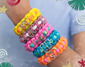 DIY Paracord Bracelet Making Kit: Kids Jewelry Craft, Makes Bracelets