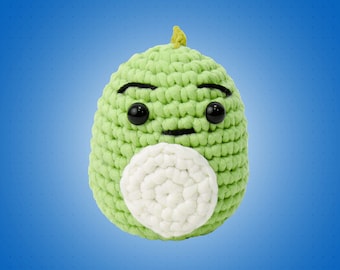 Daring Dino Crochet Kit: Beginner Amigurumi Dinosaur (5-inch)