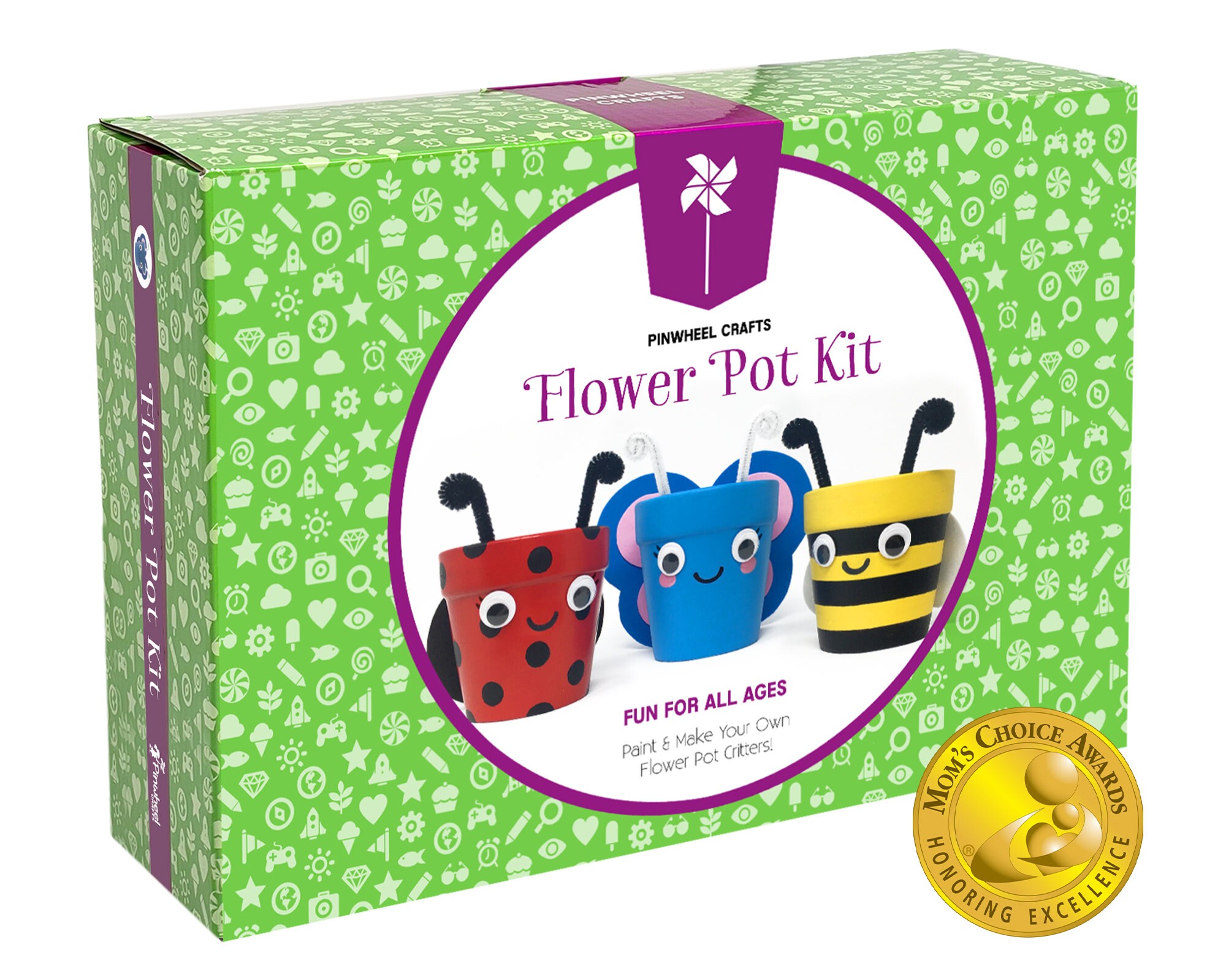 Paint Your Own Flower Pot Kit DIY Ceramic Garden Set for Etsy