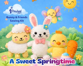 Bunny & Friends Sewing Kit: Beginner-Friendly Sewing Fun