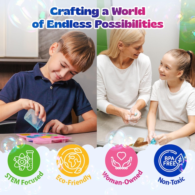 DIY Soap Making Kit for Kids: Mermaid Theme, Makes 16 Soaps image 3