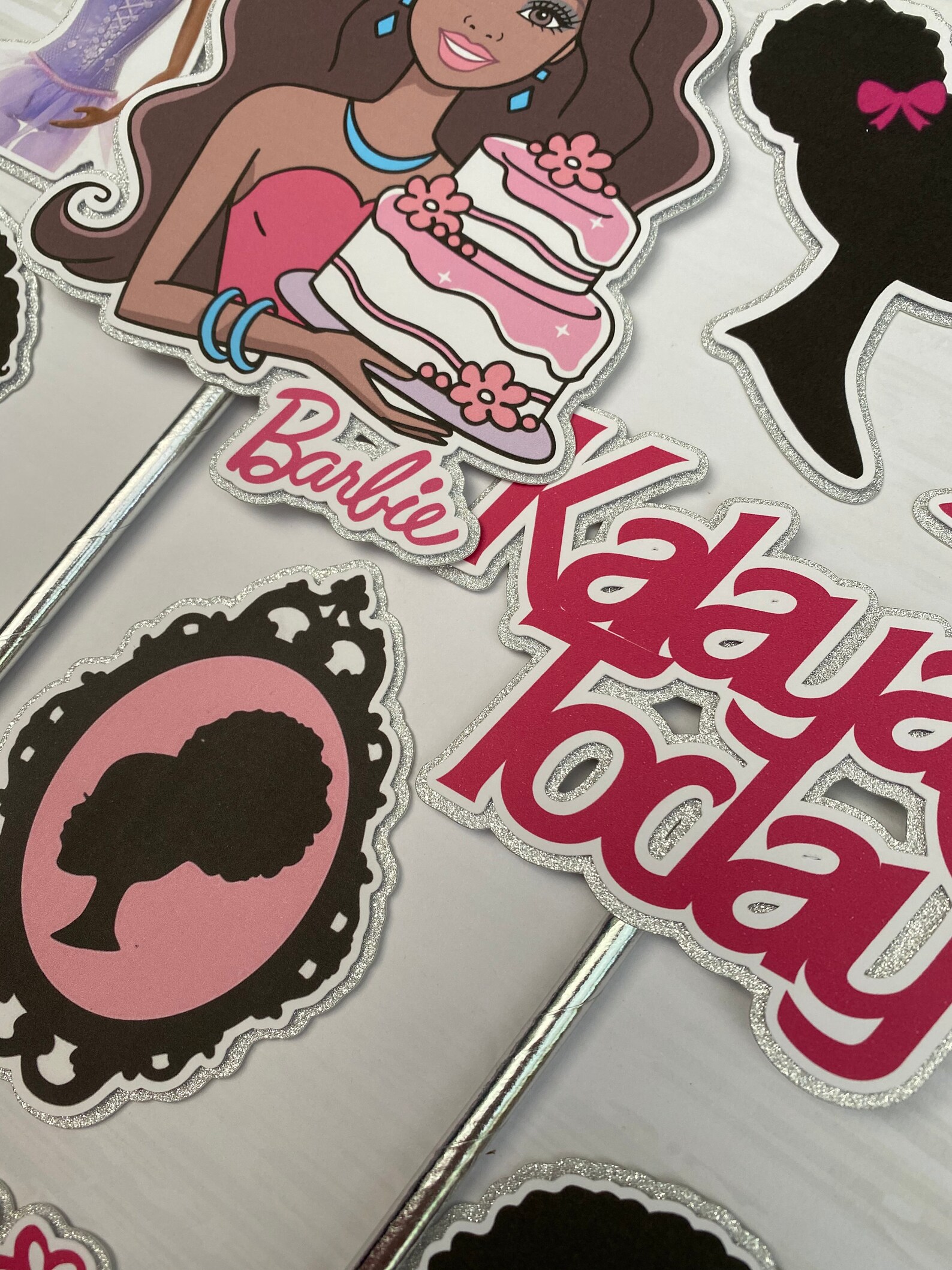 Barbie cake topper collection Black Barbie cake topper | Etsy