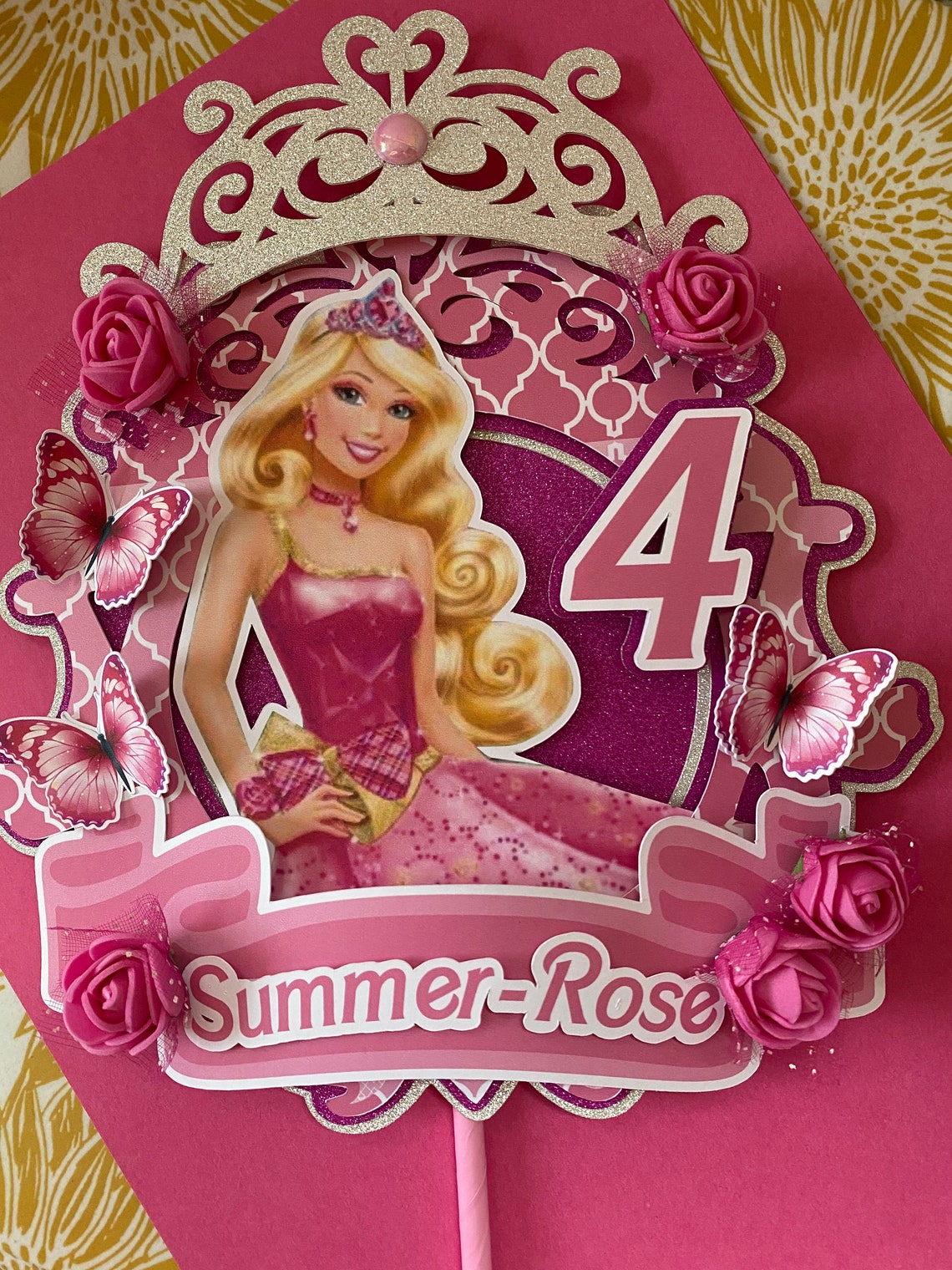 Barbie Princess Edible Image Cake Topper Birthday Party My Xxx Hot Girl