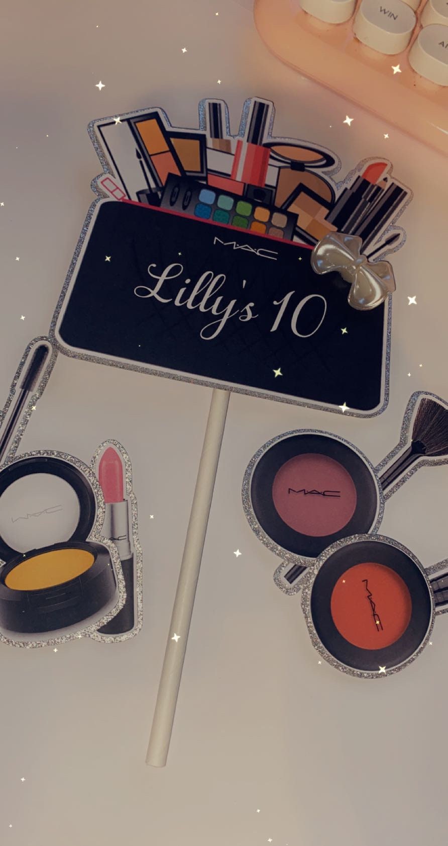 Make up cake topper collection make up cake topper girls Etsy