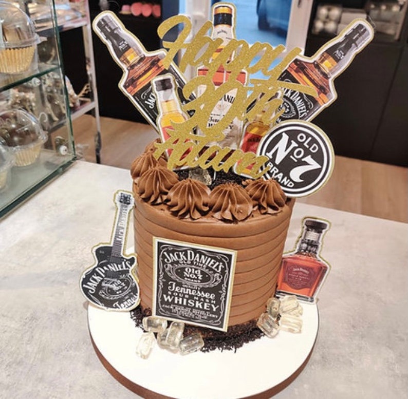 Colección topper de pastel Jack Daniels pastel de Jack Etsy
