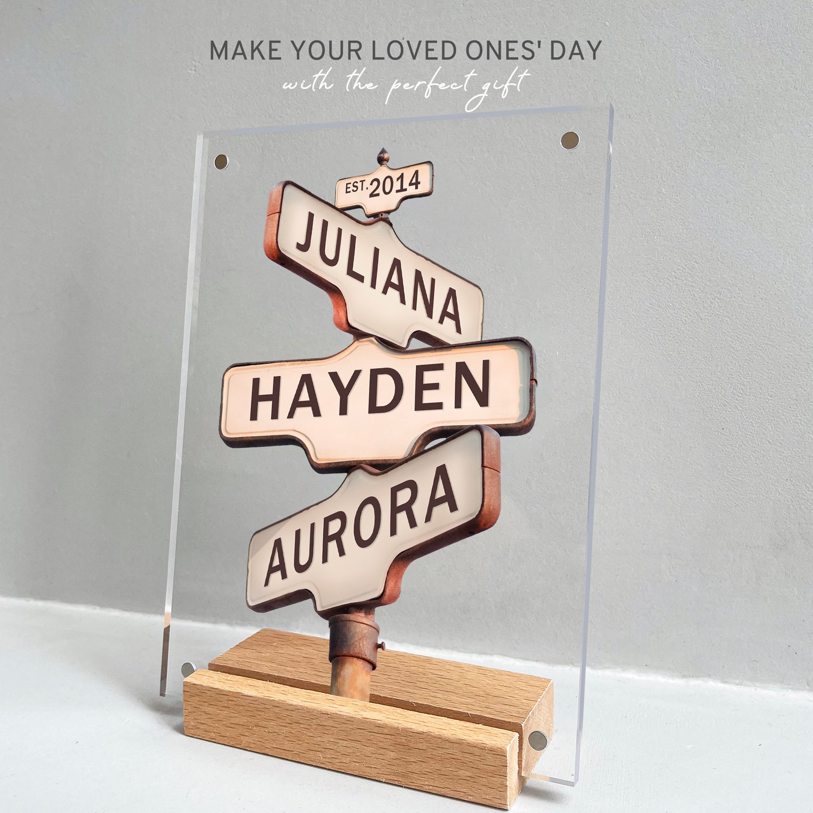 Family Print, Custom Street Name Sign Gifts, Mothers Day Gift for Mum ...