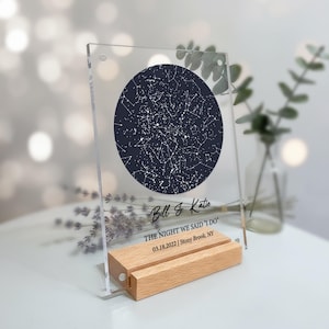Custom Star Map Gift, The Night We Met Anniversary Gift, Night Sky Print, Wedding Gift, Constellation Print, Personalised Gift, SMP
