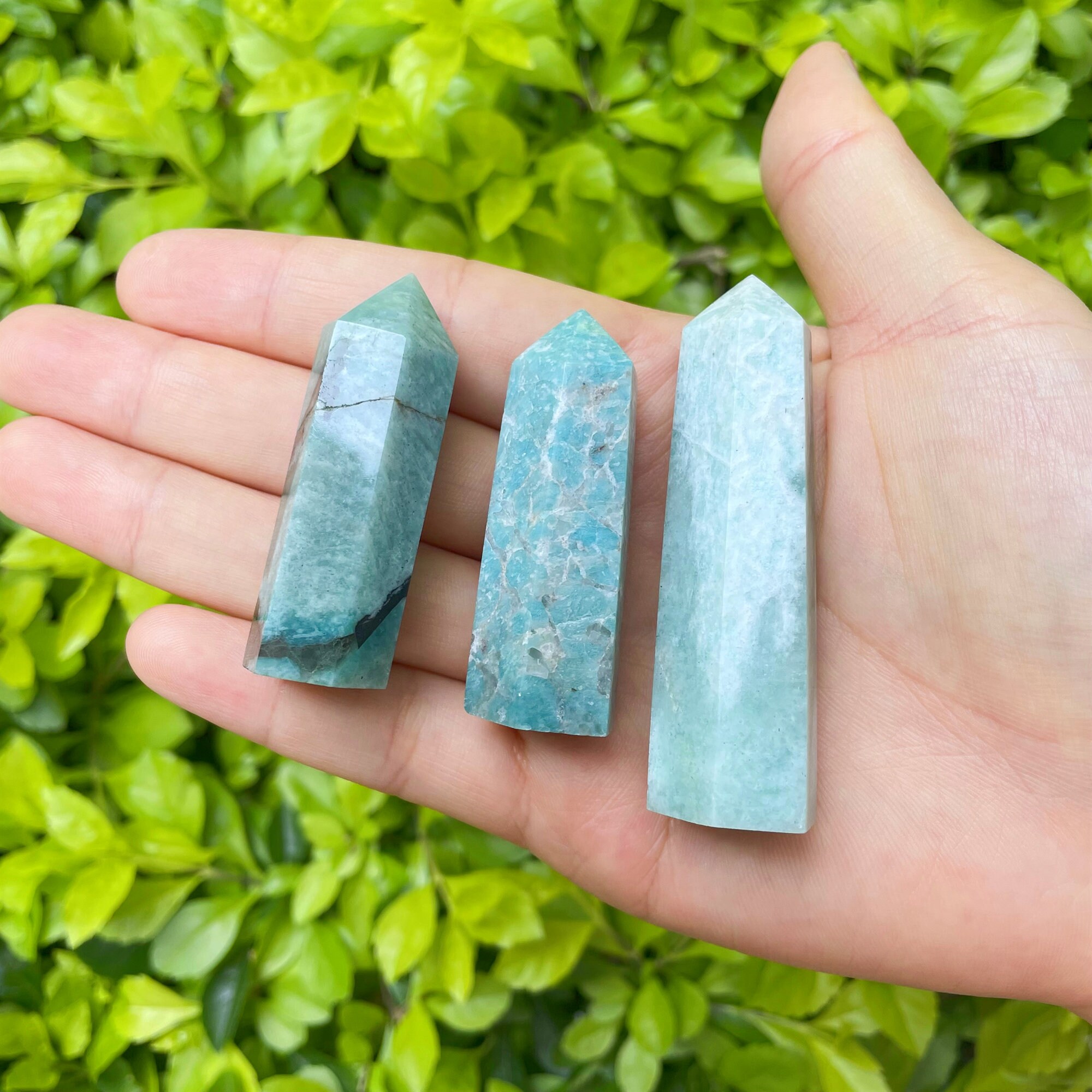 Amazonite Crystal Tower Amazonite Points Large Healing Etsy