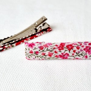 Barrette pince crocodile fleuri/ Liberty of London fille image 6