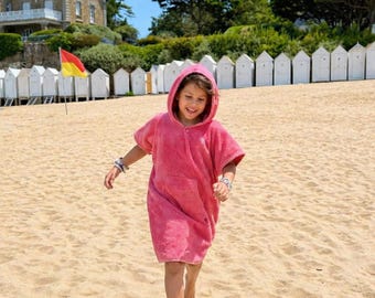Poncho/toalla de playa, toalla de piscina, toalla de baño para niños, niñas, mujeres y hombres.