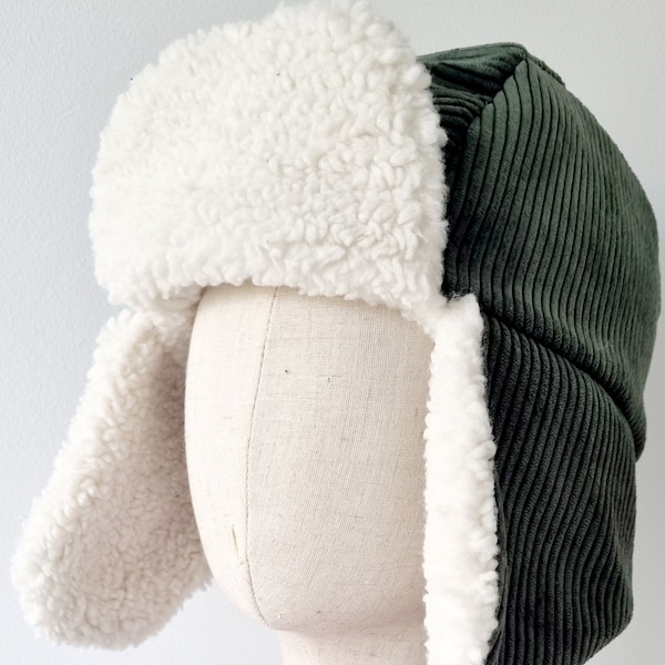 Chapka bébé enfant fille garçon femme et homme, bonnet hiver avec et sans fermeture.