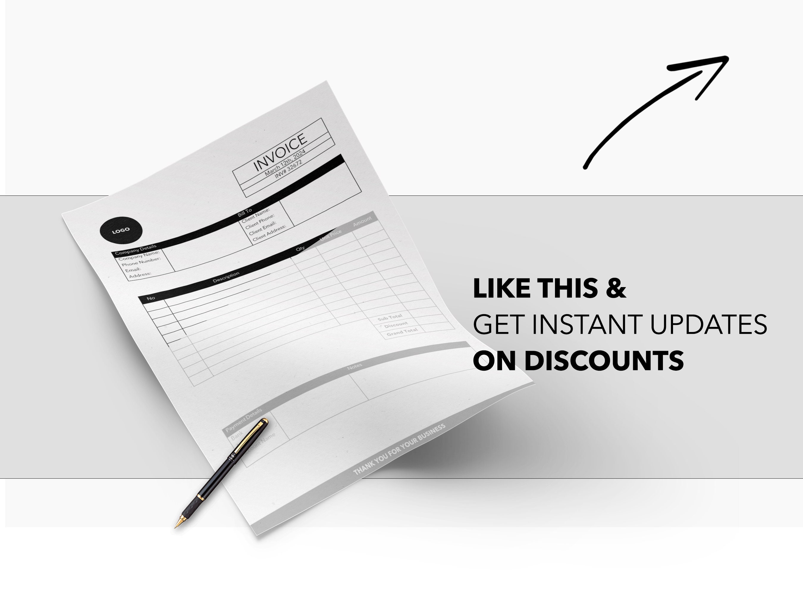 Editable Invoice Template Business Invoice Template Word Microsoft professional-business-invoice-template-vector-format-voucher-bill