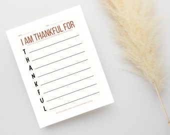 Thanksgiving Gratitude Worksheet Printable Digital Download For Thanksgiving