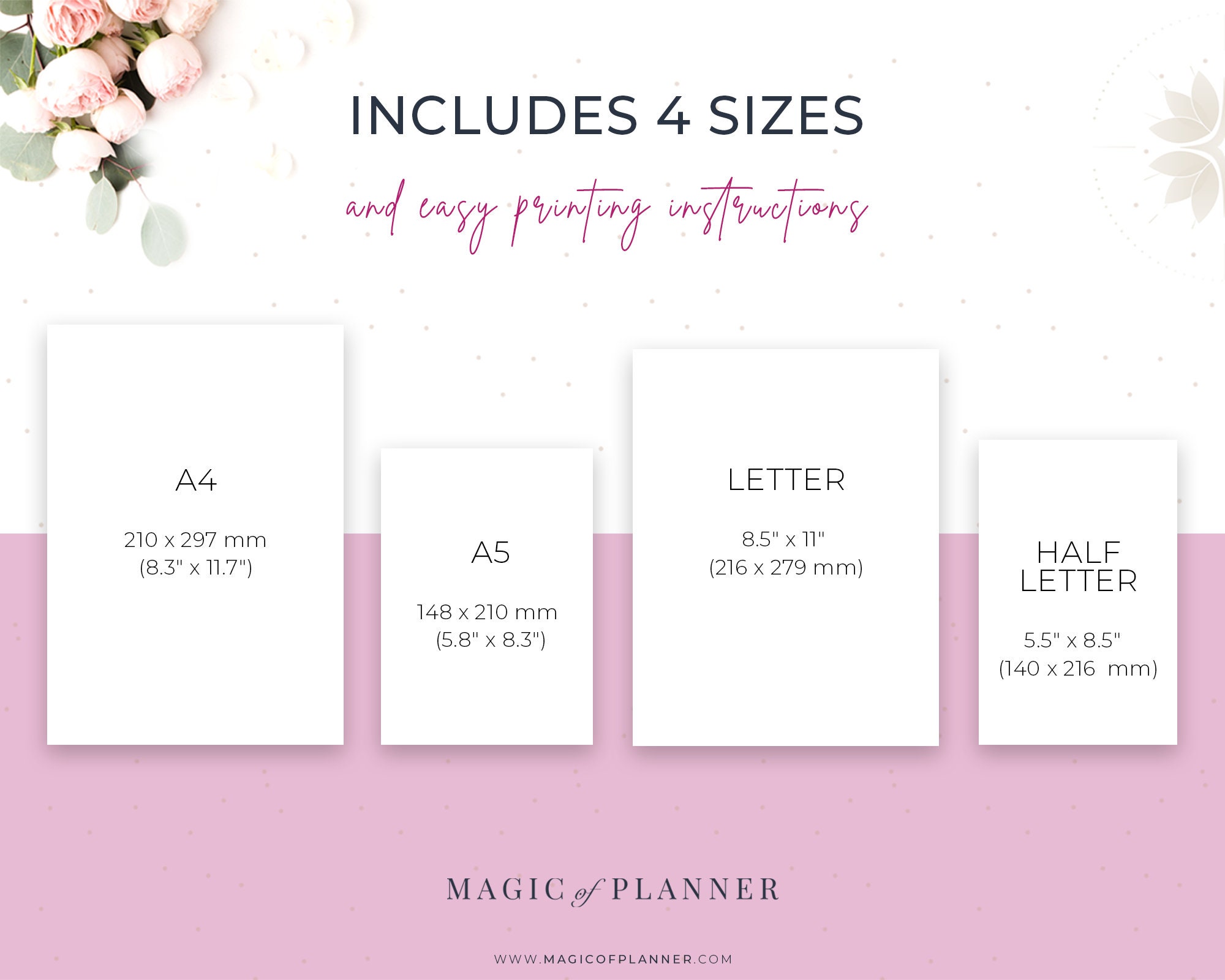 2023 Monthly Planner Printable Month on Two Pages Monthly - Etsy