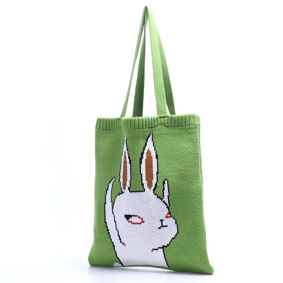 Crochet Bag Bunny Pattern Animal Crochet Tote Bag Shoulder Bag Etsy