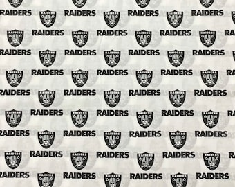 NFL LAS VEGAS RAIDERs Hometown Print Football 100% cotton fabric licensed  material Crafts, Quilts, Home Decor