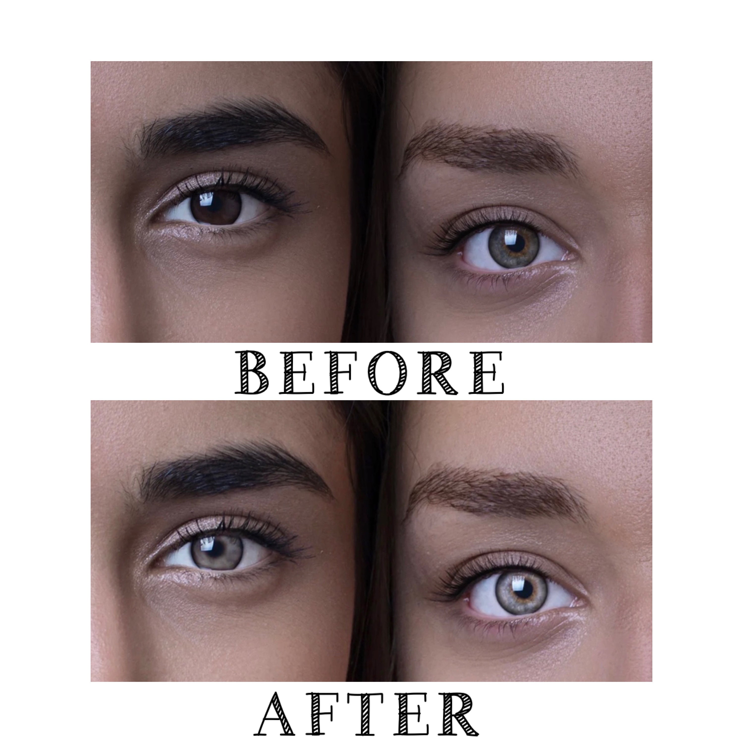 Eye Enhancement Eye Colour Change Brown Eyes to Blue Eyes Etsy UK